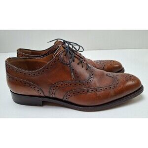 Moreschi Italy Brown Leather Brogue Wingtip Oxfords Shoes Men's Size 10*